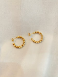 Best Seller! Gold-Filled Beaded Hoops