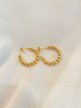 Load image into Gallery viewer, Best Seller! Gold-Filled Beaded Hoops
